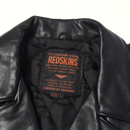 90s カウレザー ダブル ライダースジャケット / REDSKINS レッドスキンズ