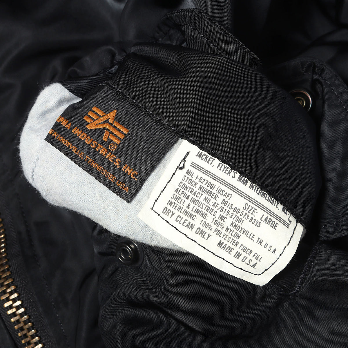 [Goodコンディション] 90s MA-1 ナイロン フライトジャケット USA製