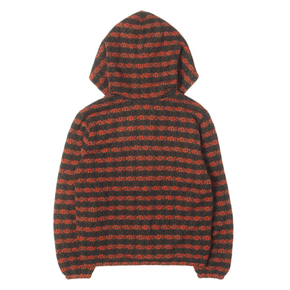 総柄ジャガードニット 裏地キルティング ジップ パーカー (Jacquard Knit Jersey Full Zip Hoodie)