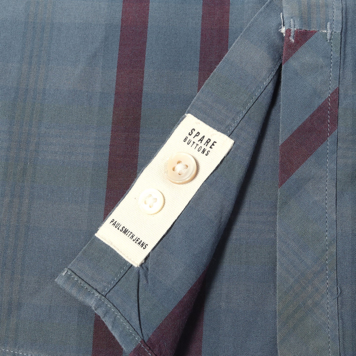 JEANS グラデーションチェック ボタンダウン 半袖シャツ