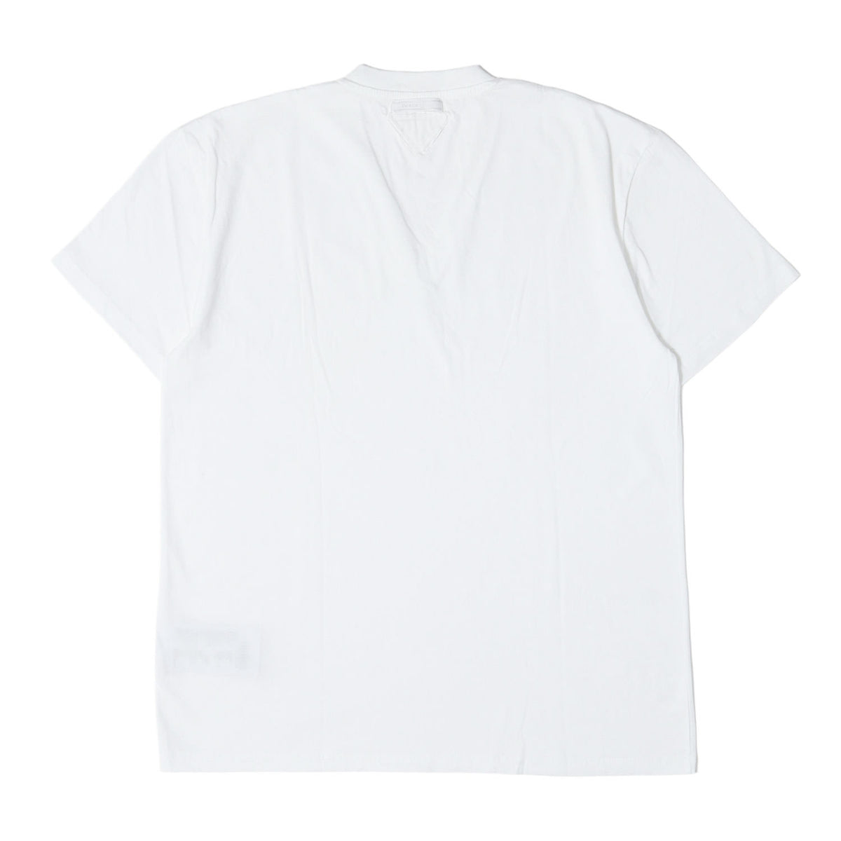 三角パッチ付き Vネック プレーン Tシャツ