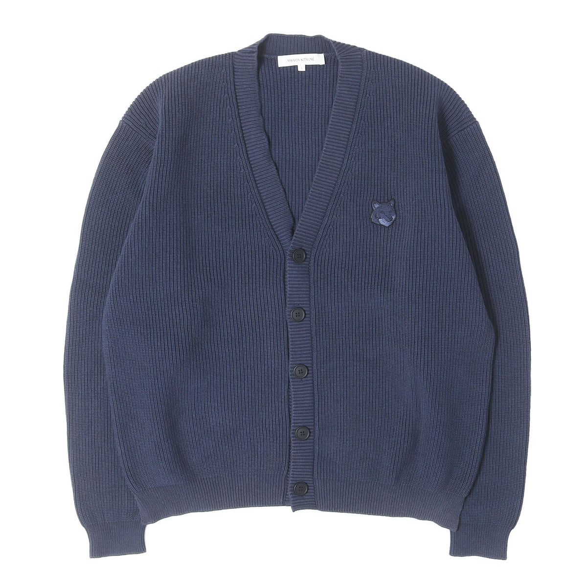 24SS フォックスヘッド リブニット カーディガン(BOLD FOX HEAD PATCH COMFORT RIBBED CARDIGAN)