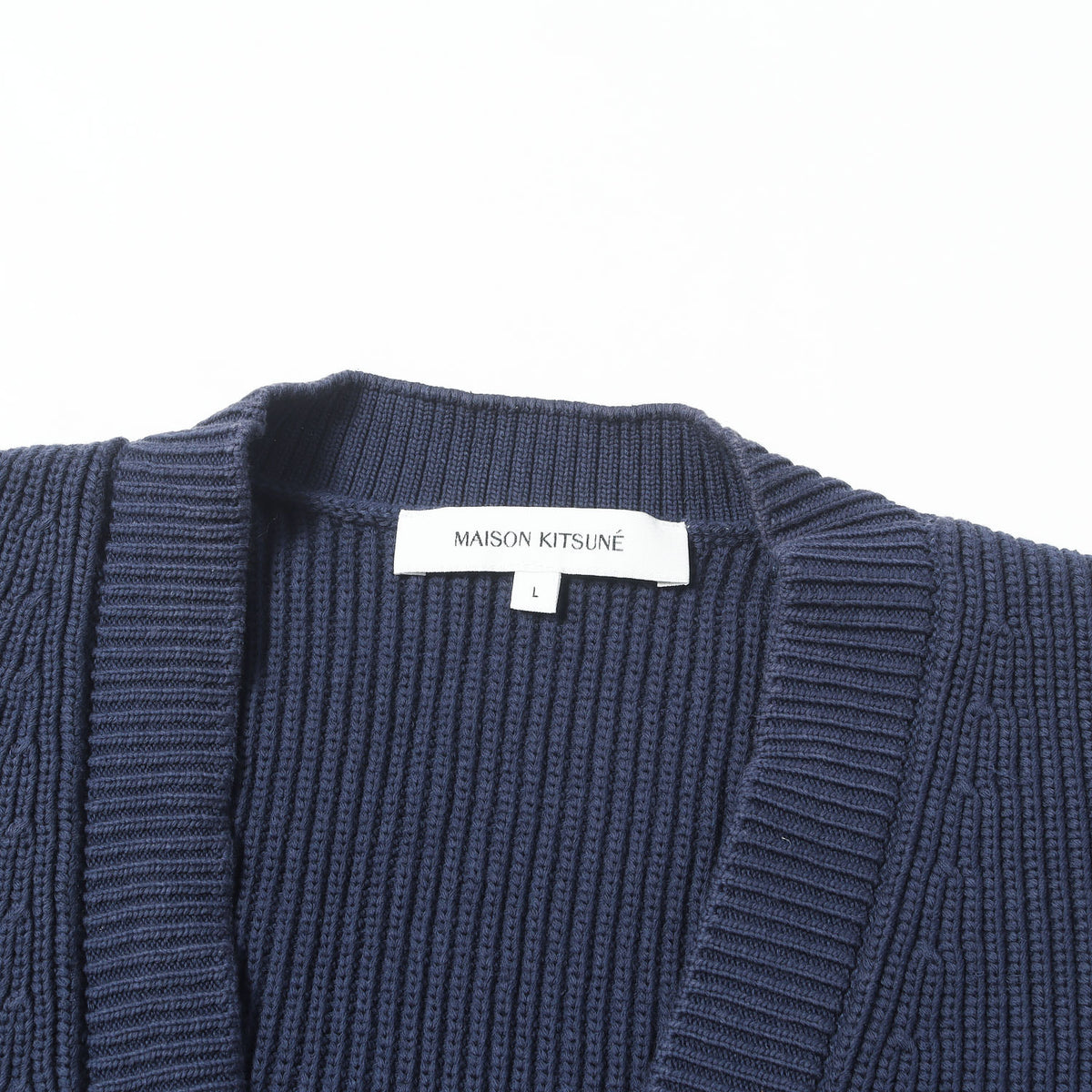 24SS フォックスヘッド リブニット カーディガン(BOLD FOX HEAD PATCH COMFORT RIBBED CARDIGAN)