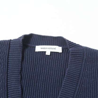 24SS フォックスヘッド リブニット カーディガン(BOLD FOX HEAD PATCH COMFORT RIBBED CARDIGAN)