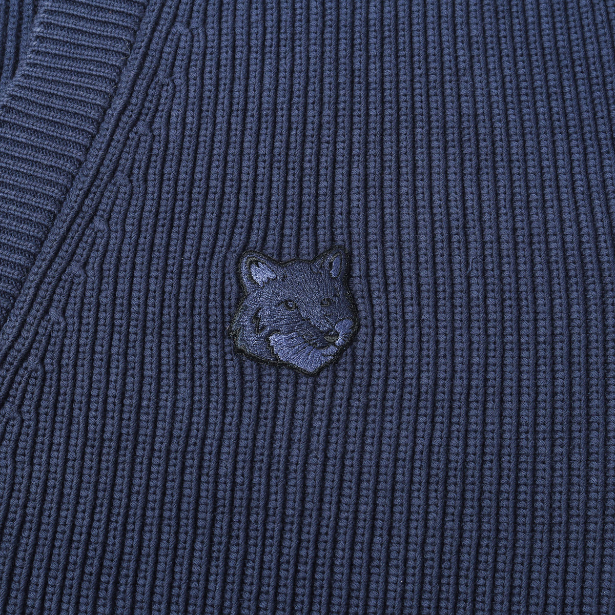 24SS フォックスヘッド リブニット カーディガン(BOLD FOX HEAD PATCH COMFORT RIBBED CARDIGAN)
