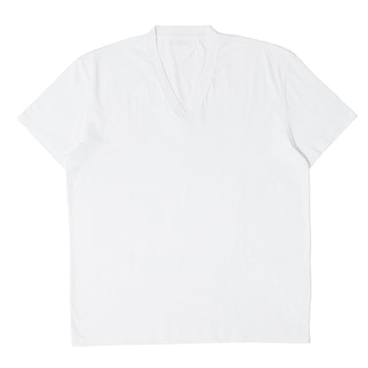 プレートパッチ付き Vネック プレーン Tシャツ
