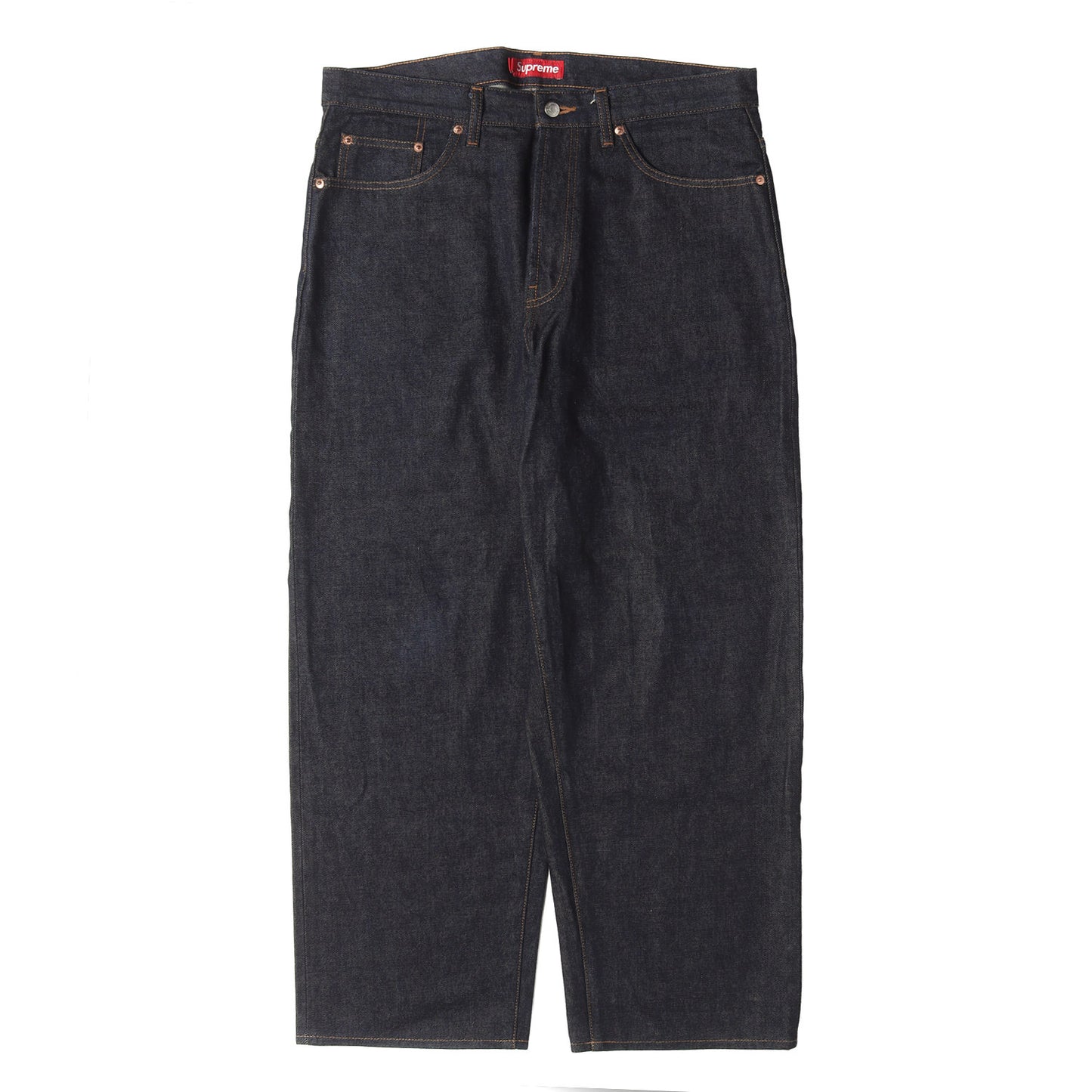 25AW クラシックロゴ刺繍 リジッド バギー デニムパンツ(Baggy Jean)