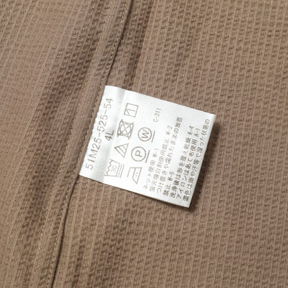 ストレッチ サマーワッフル ボタンダウン 半袖シャツ