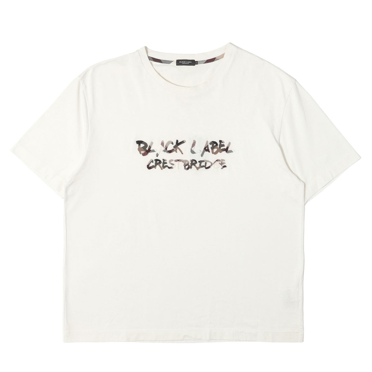 タータンチェック 起毛ロゴ Tシャツ