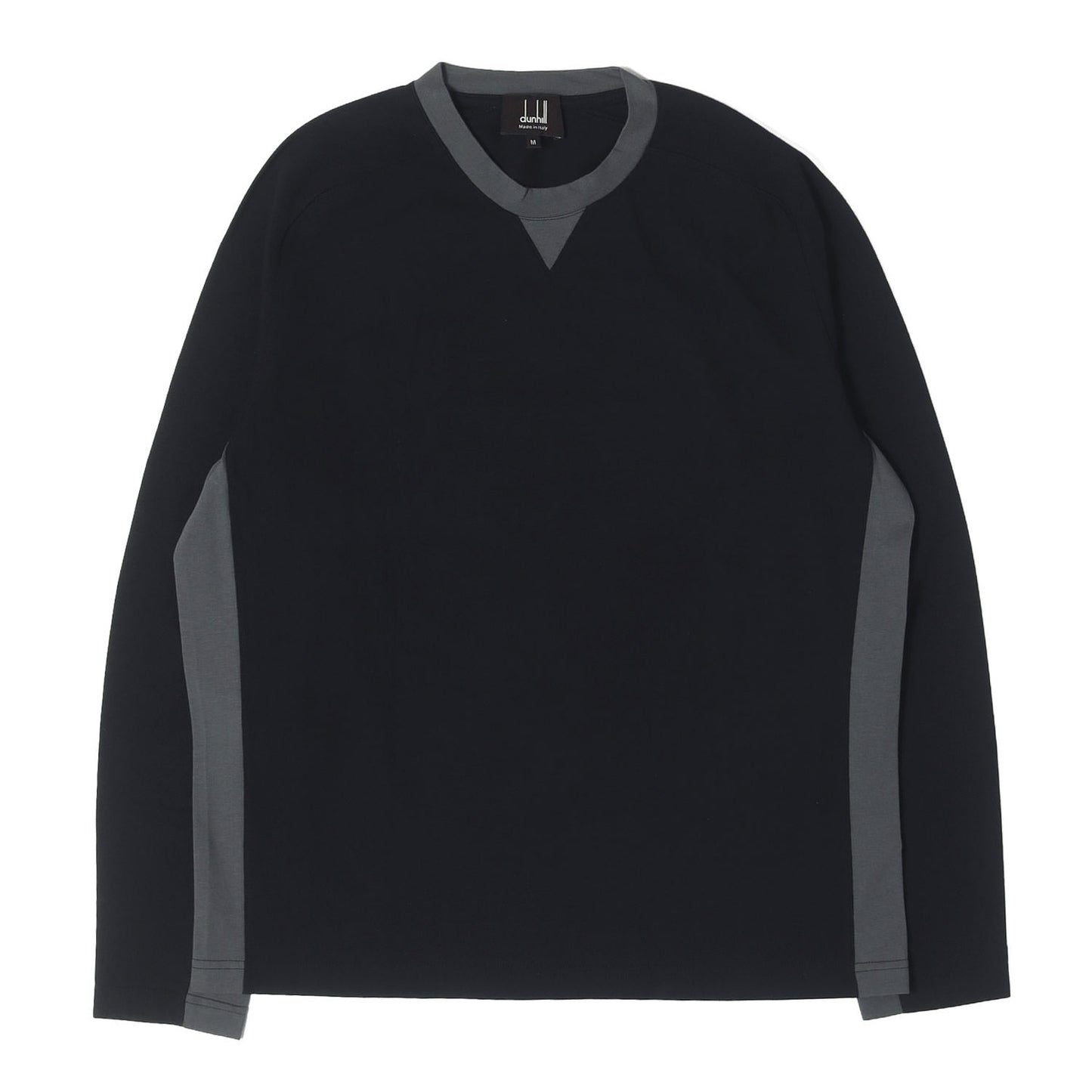 切替しデザイン ストレッチ ロングスリーブ Tシャツ