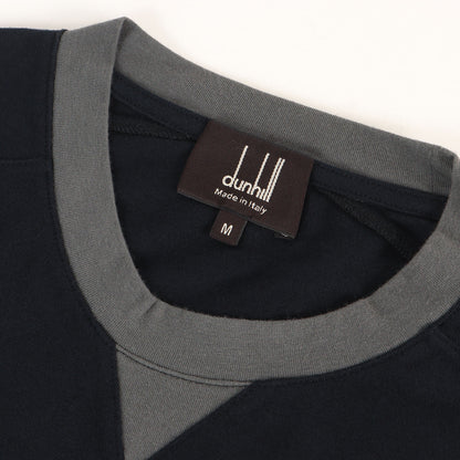 切替しデザイン ストレッチ ロングスリーブ Tシャツ