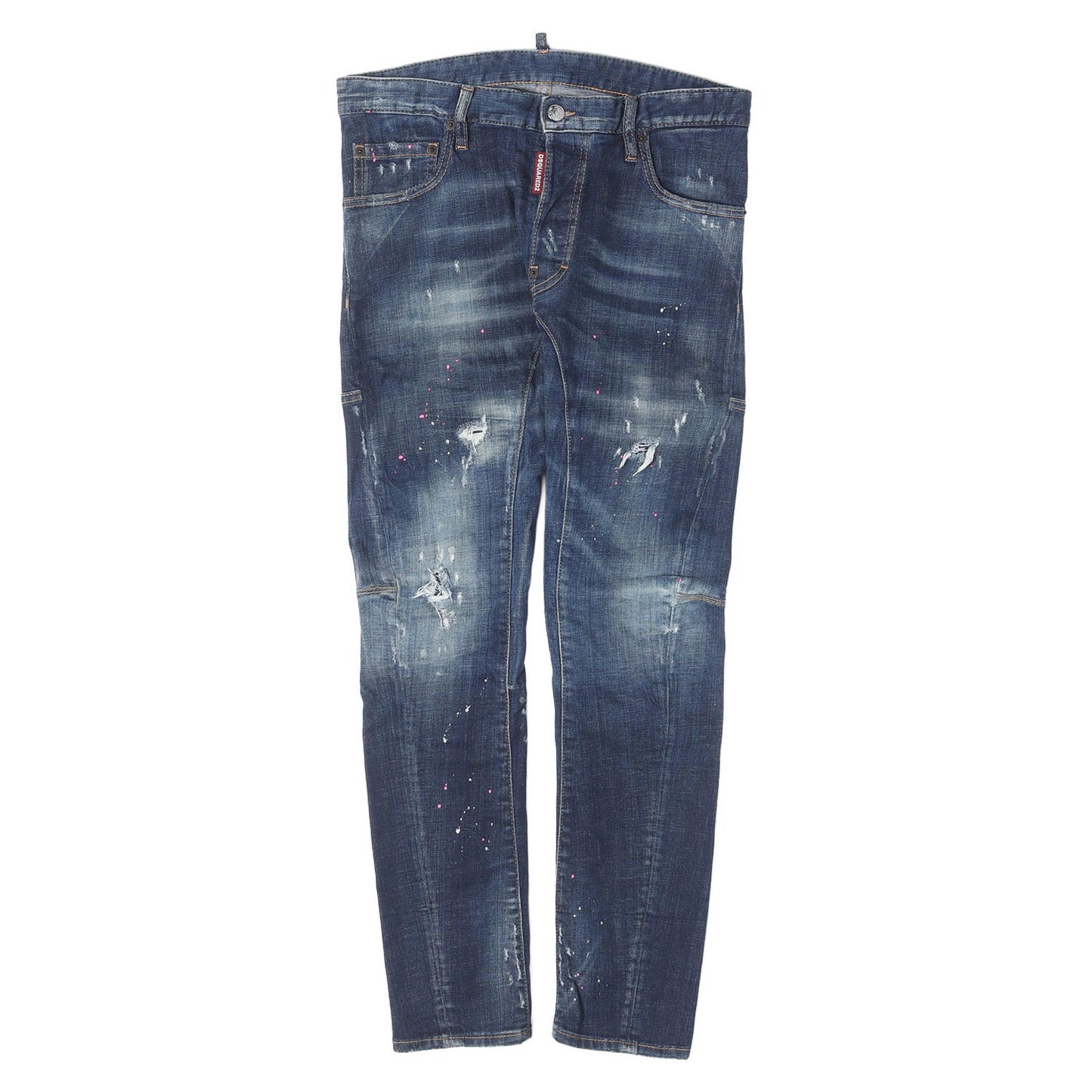 スケーター ダメージリペア加工 ストレッチ デニムパンツ(Skater Jean)