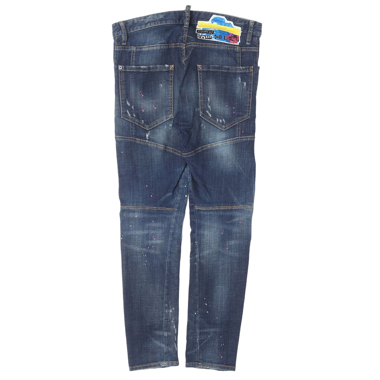 スケーター ダメージリペア加工 ストレッチ デニムパンツ(Skater Jean)