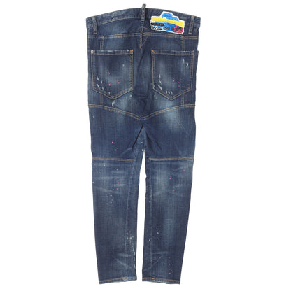 スケーター ダメージリペア加工 ストレッチ デニムパンツ(Skater Jean)