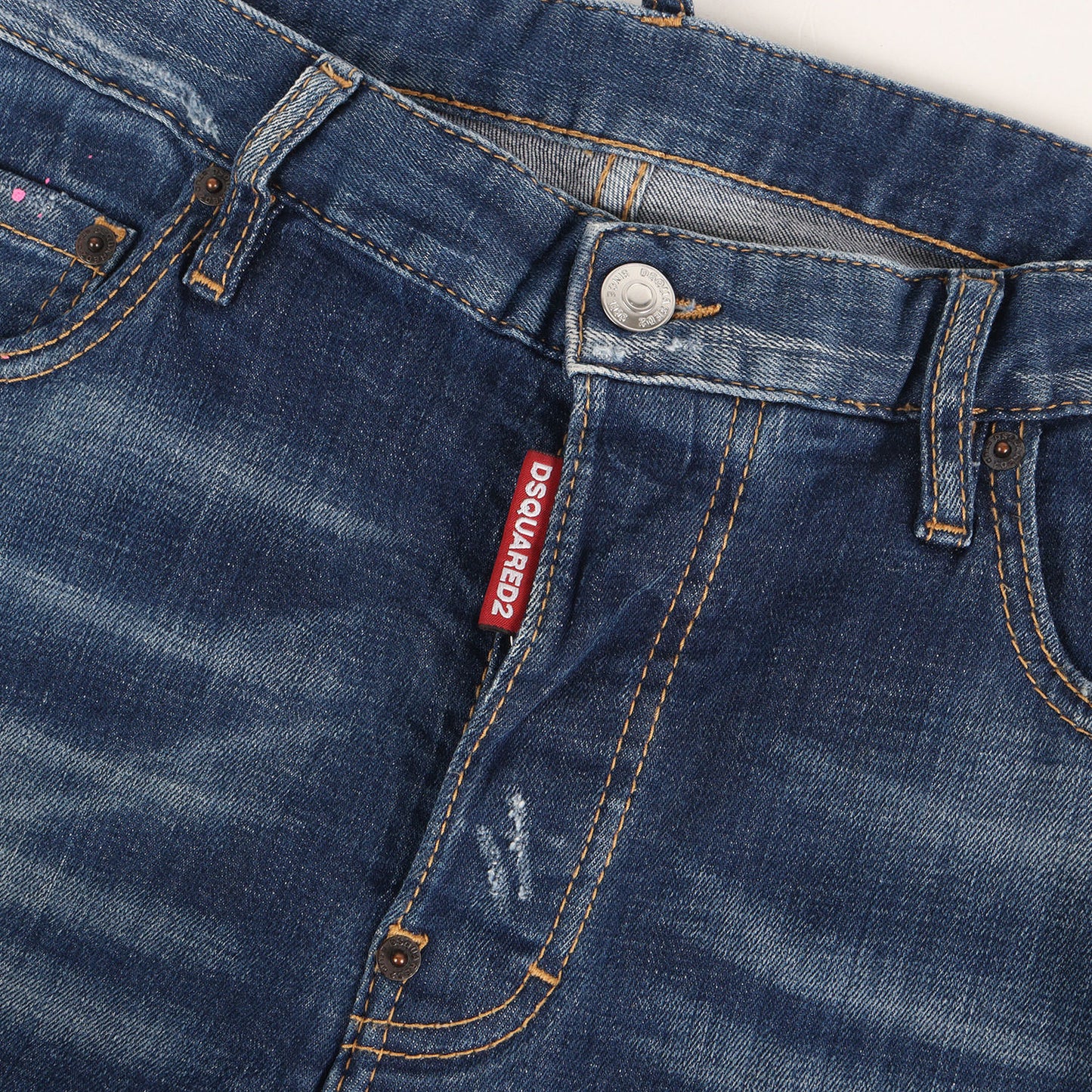 スケーター ダメージリペア加工 ストレッチ デニムパンツ(Skater Jean)