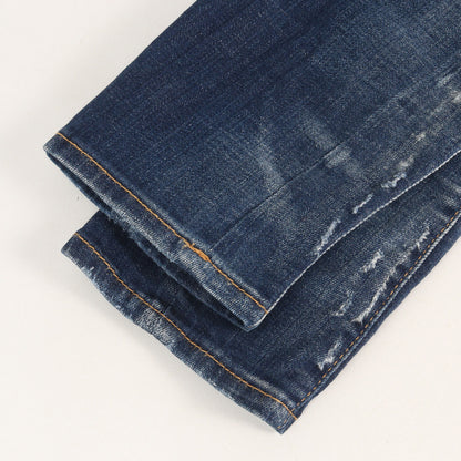 スケーター ダメージリペア加工 ストレッチ デニムパンツ(Skater Jean)