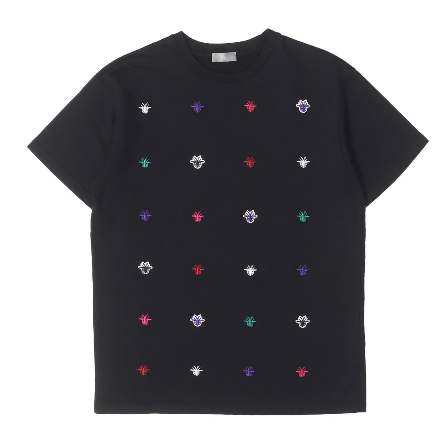 マルチカラー BEEワッペン クルーネック Tシャツ