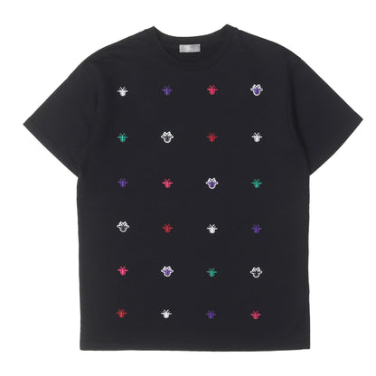 マルチカラー BEEワッペン クルーネック Tシャツ