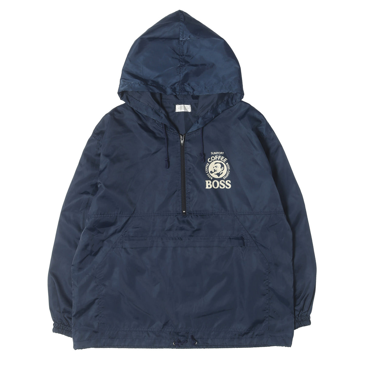 90s BOSS COFFEE 懸賞 非売品 ナイロン プルオーバー アノラック ジャケット