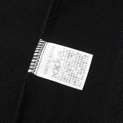 ワンポイント刺繍 フルジップ ウールニット セーター