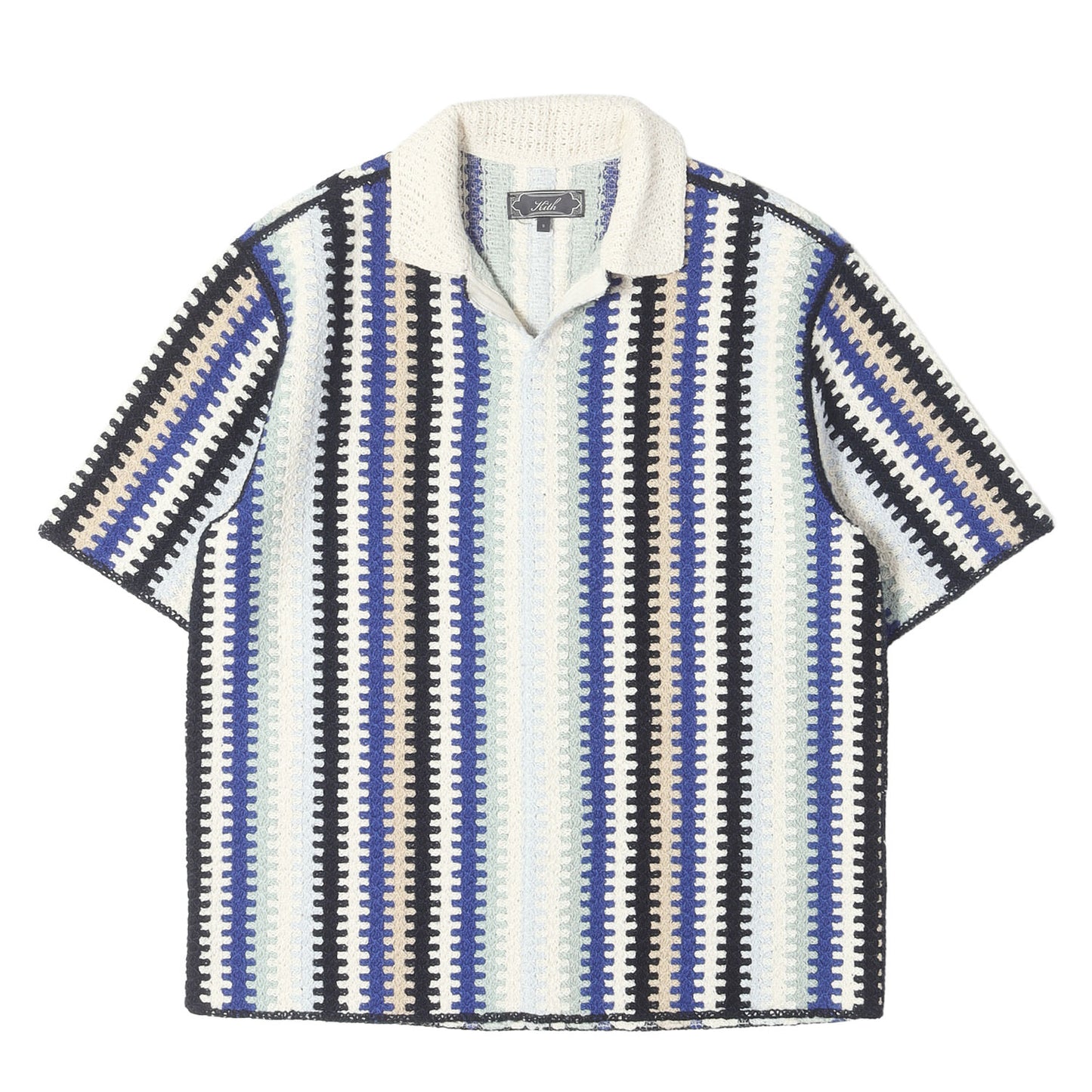 25SS クロッシェ プルオーバー 半袖 ニット(Keyon Crochet Pullover)