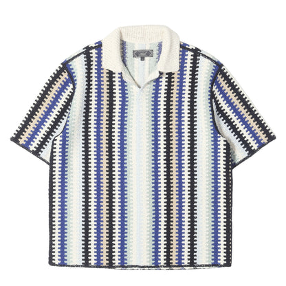 25SS クロッシェ プルオーバー 半袖 ニット(Keyon Crochet Pullover)