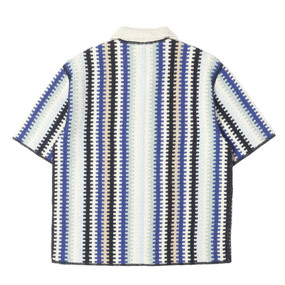 25SS クロッシェ プルオーバー 半袖 ニット(Keyon Crochet Pullover)