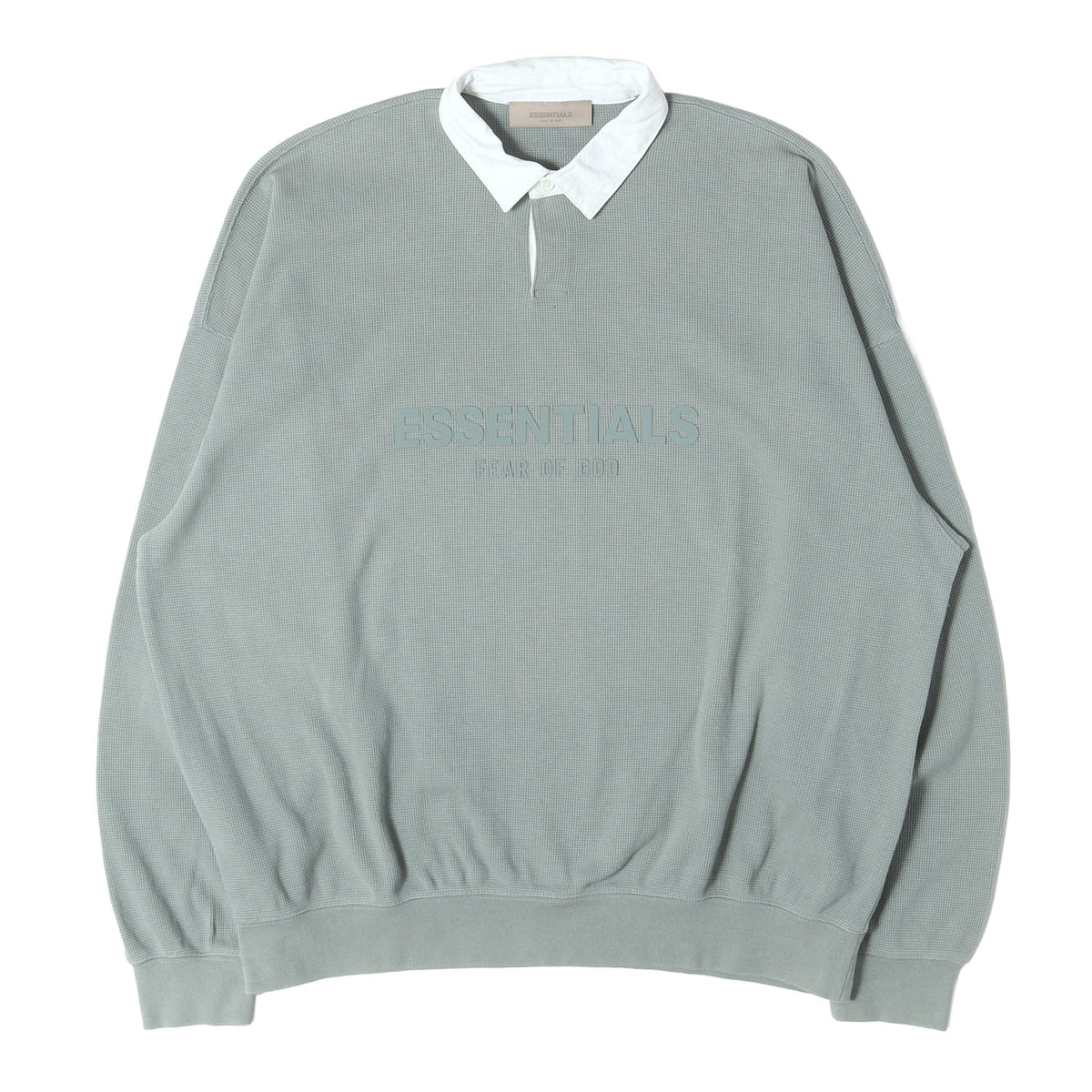 FOG ESSENTIALS オーバーサイズ ワッフル ラガーシャツ