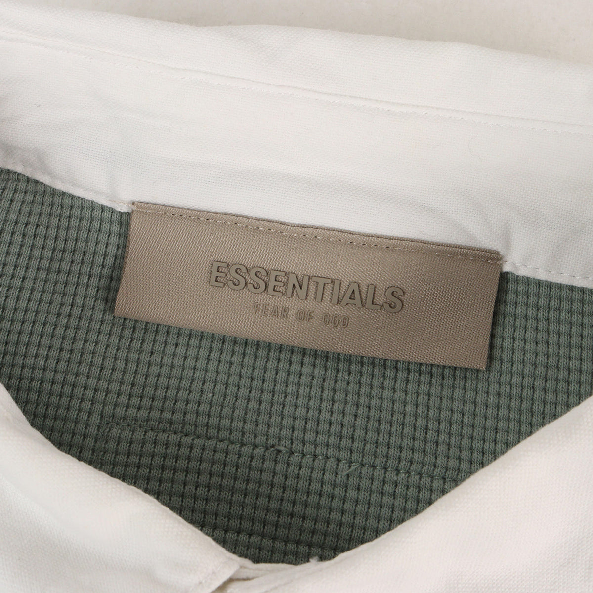 FOG ESSENTIALS オーバーサイズ ワッフル ラガーシャツ