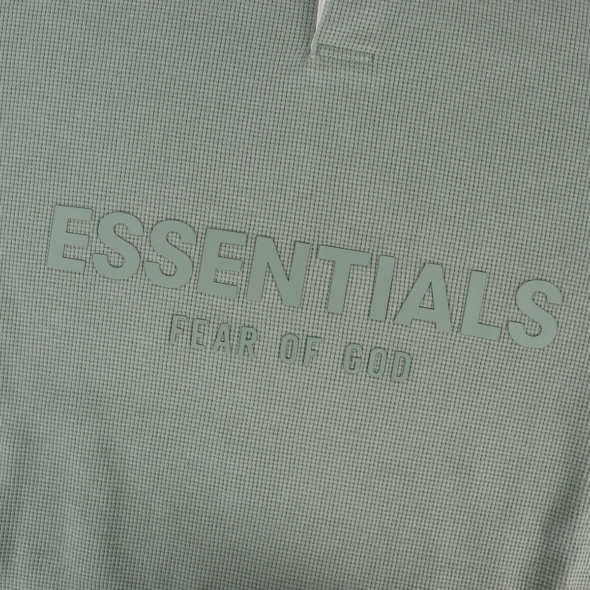 FOG ESSENTIALS オーバーサイズ ワッフル ラガーシャツ