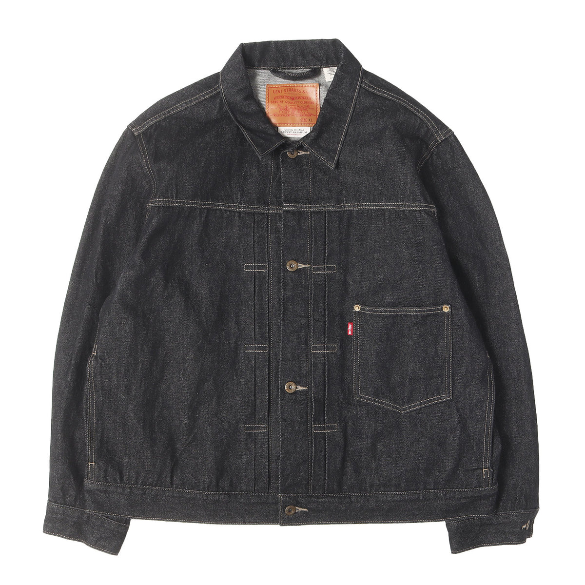 [リーバイスプレミアム] 大戦 1st タイプ 先染めブラック デニムジャケット (1st Type Trucker Jacket) 005Z7-0000