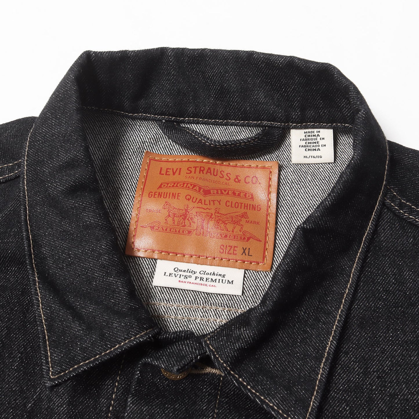 [リーバイスプレミアム] 大戦 1st タイプ 先染めブラック デニムジャケット (1st Type Trucker Jacket) 005Z7-0000
