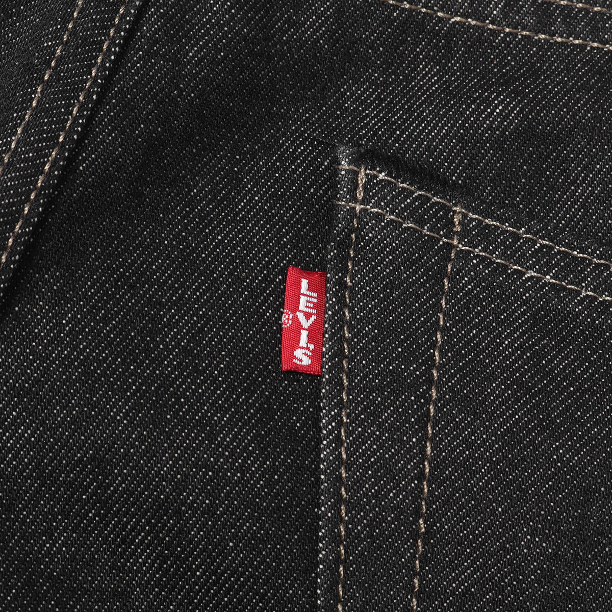 [リーバイスプレミアム] 501 先染め ブラック デニムパンツ (PREMIUM BLACK 501 JEANS)