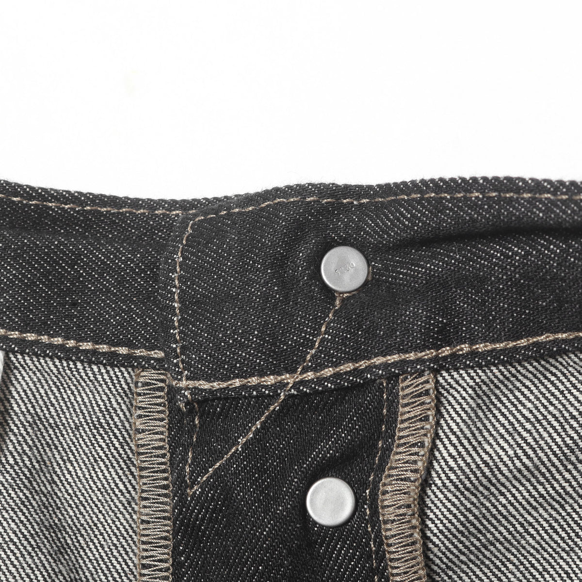 [リーバイスプレミアム] 501 先染め ブラック デニムパンツ (PREMIUM BLACK 501 JEANS)