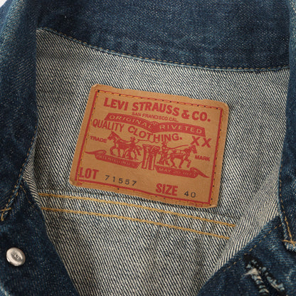 [濃紺 Goodコンディション] 90s 71557 3rd Big E デニムジャケット / 日本製 ボタン裏刻印J02