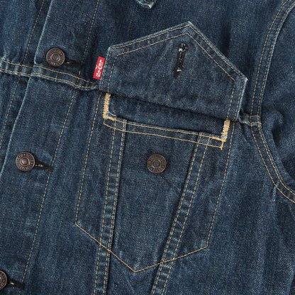 [濃紺 Goodコンディション] 90s 71557 3rd Big E デニムジャケット / 日本製 ボタン裏刻印J02