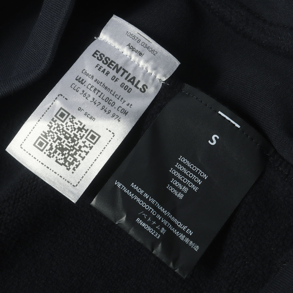 24AW FOG ESSENTIALS カレッジロゴ ヘビー スウェットパーカー(Heavy Fleece Vintage Shrunken Hoodie)