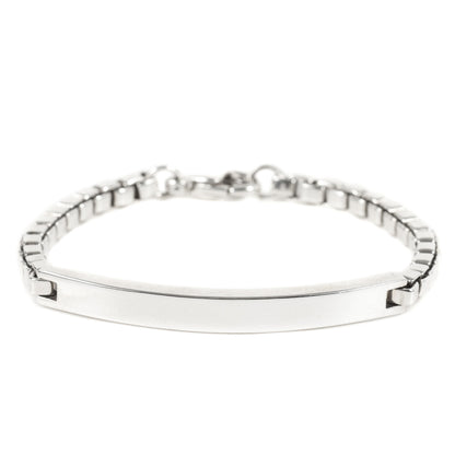 ベネチアン リンク ID ブレスレット / シルバー SV925 チェーン ジュエリー アクセサリー