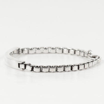 ベネチアン リンク ID ブレスレット / シルバー SV925 チェーン ジュエリー アクセサリー