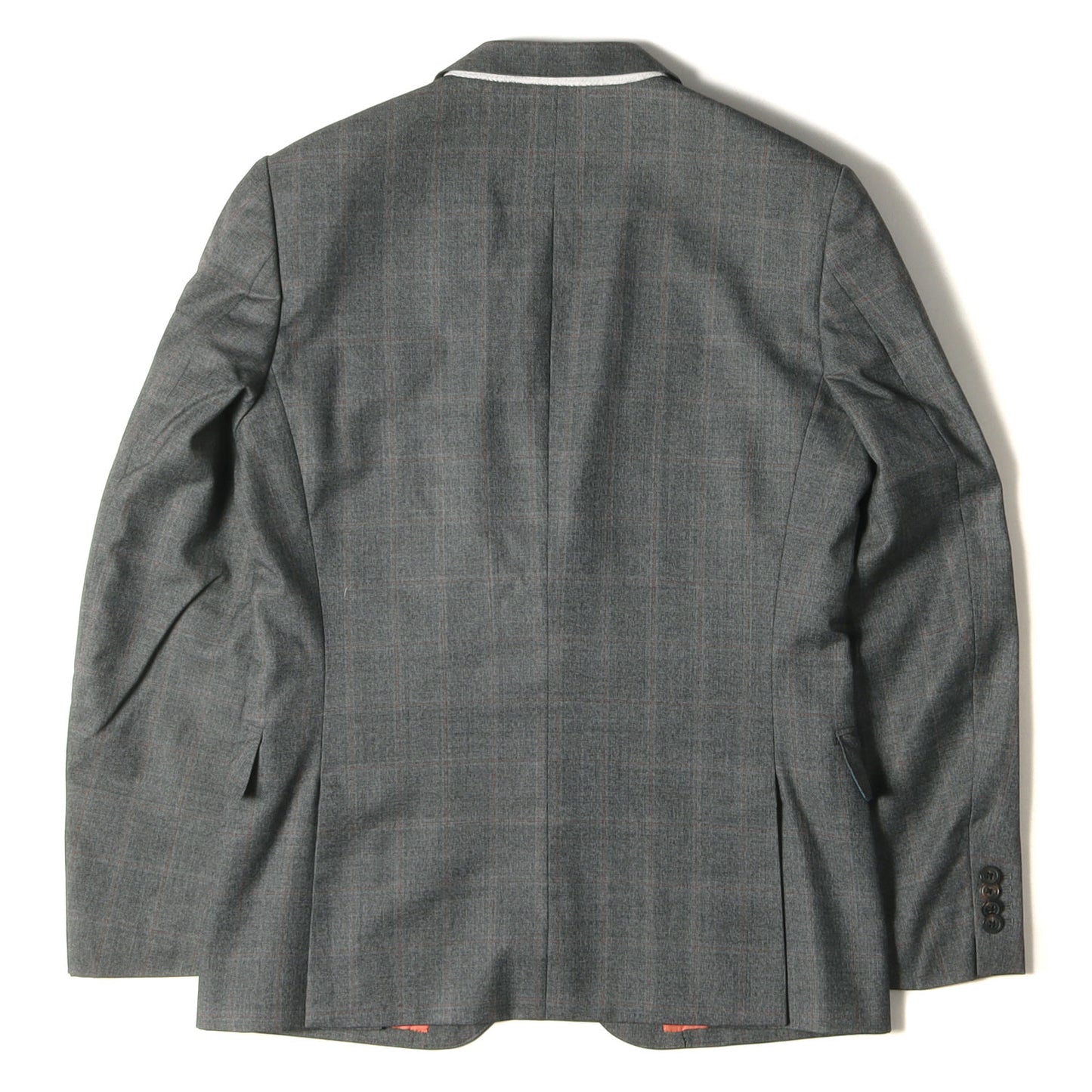 ×E.THOMAS SUPER 130S CLOTH シャドー チェック ウール スーツ セットアップ