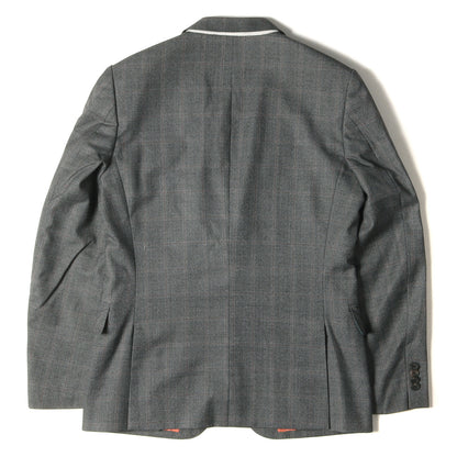 ×E.THOMAS SUPER 130S CLOTH シャドー チェック ウール スーツ セットアップ