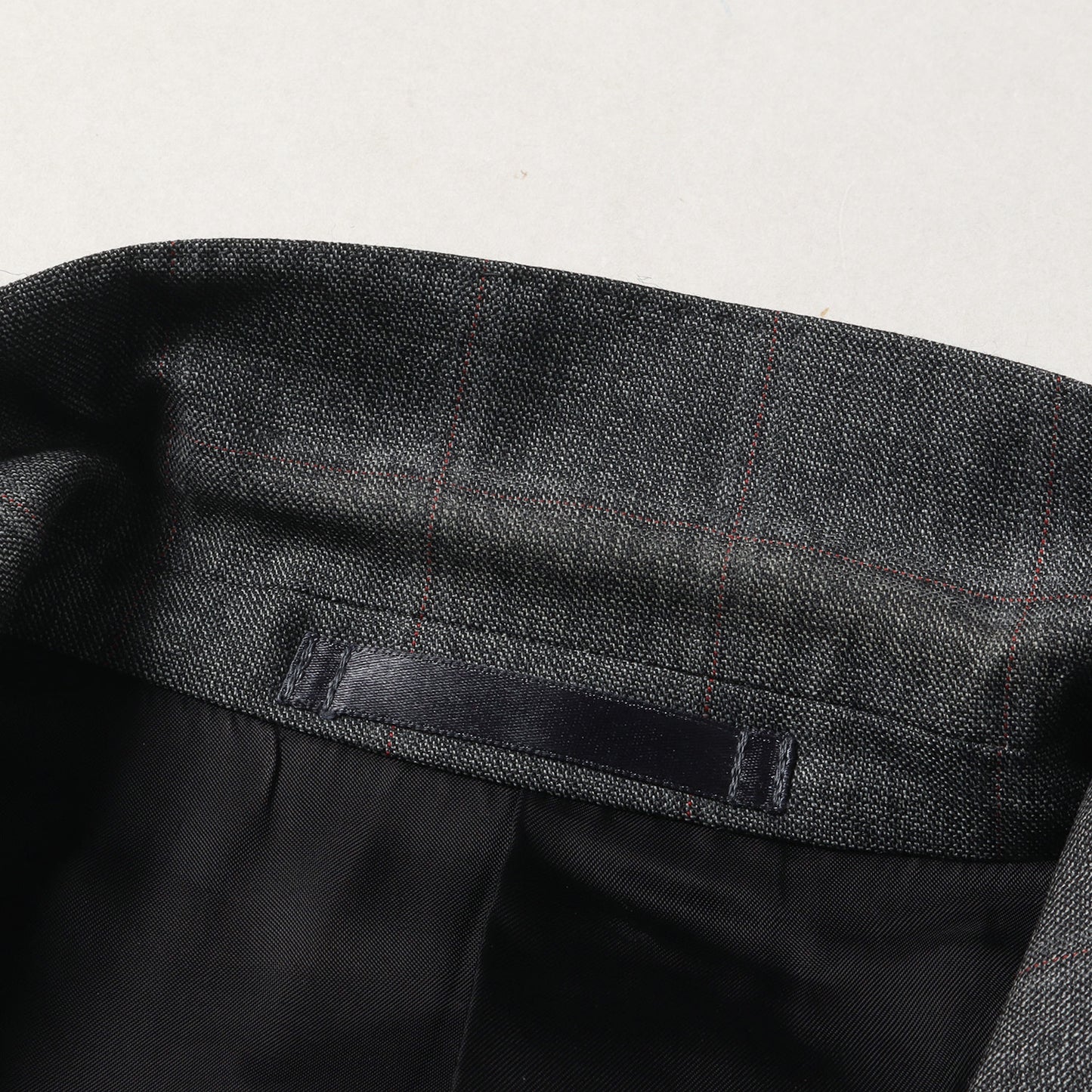 ×E.THOMAS SUPER 130S CLOTH シャドー チェック ウール スーツ セットアップ
