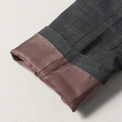 ×E.THOMAS SUPER 130S CLOTH シャドー チェック ウール スーツ セットアップ