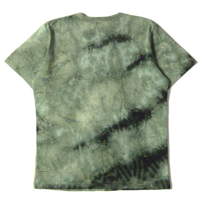00s ムラ染め ポリ メッシュ Tシャツ / クルーネック タイダイ染め