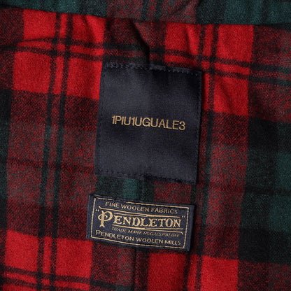 × PENDLETON ジップ フーデッド ラップ コート (ZIP HOODED WRAP COAT MRC023 POE035) / 裏地チェック ウール フランネル