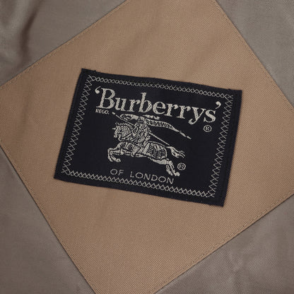 90s 裏地 ノバチェック コットン ギャバジン トレンチ コート / Burberrys バーバリーズ イングランド製 MADE IN ENGLAND オールド
