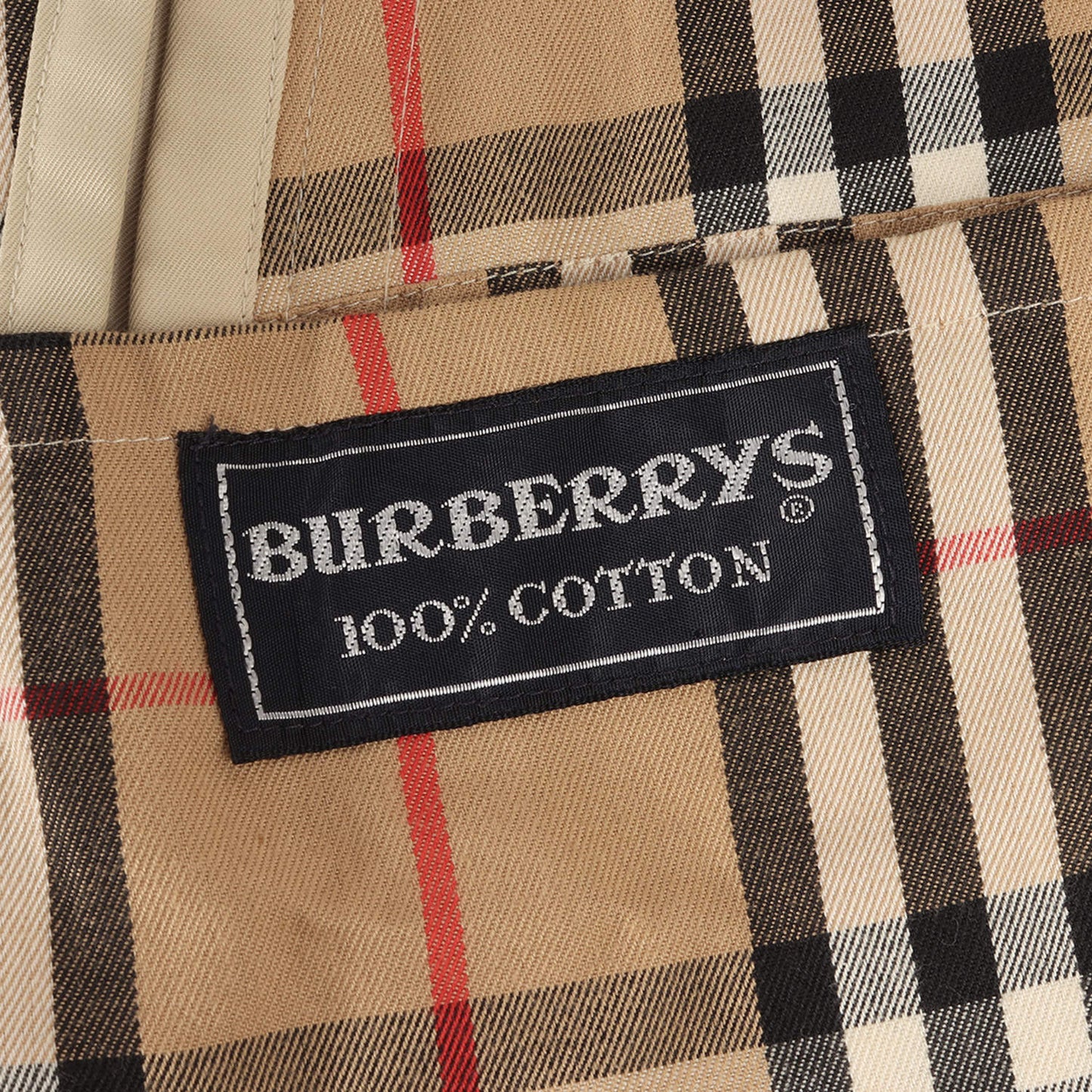 90s 裏地 ノバチェック コットン ギャバジン トレンチ コート / Burberrys バーバリーズ イングランド製 MADE IN ENGLAND オールド