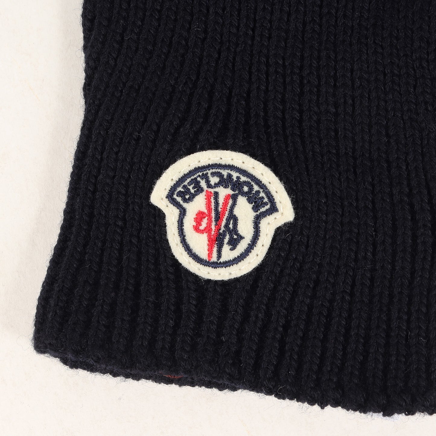 22AW トリコロール アイコンワッペン ウール ニット グローブ (GUANTI TRICOT H20913A00008 A9342) / 手袋 ハンドウォーマー