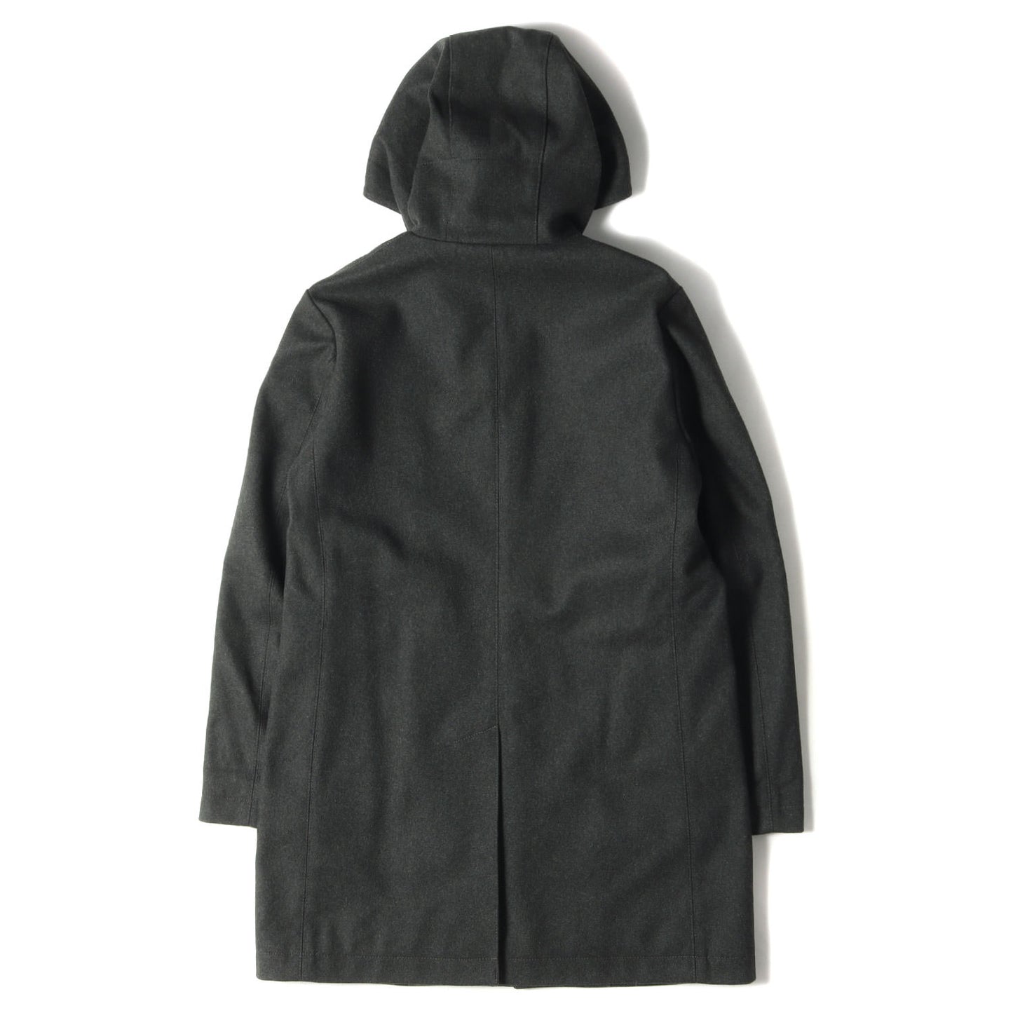 18AW フーデッド メルトン ダブルジップ コート (18-020-300-1005-3-0) / ビジネス フォーマル