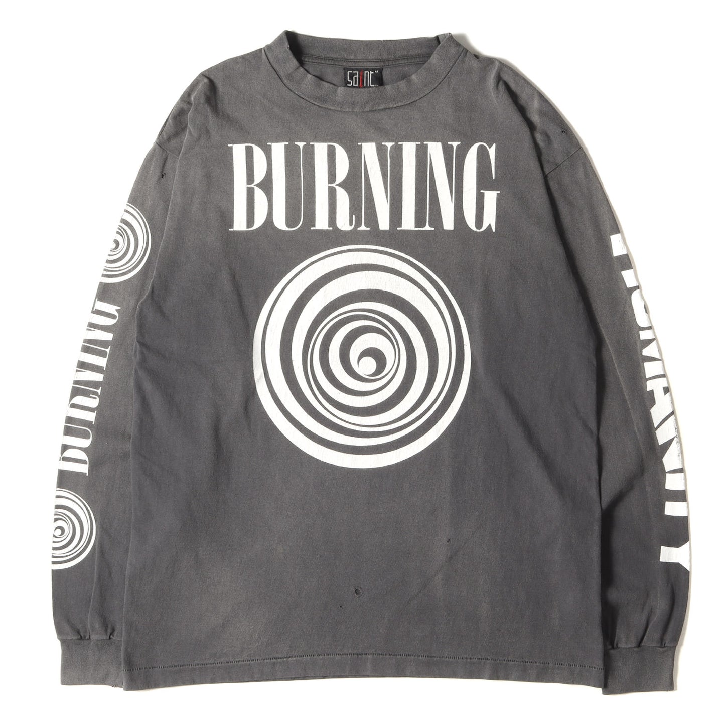 23SS ヴィンテージ加工 BURNING ロングスリーブ Tシャツ (L/S T-SHIRT SM-S23-00000-031) / 長袖 ロンT
